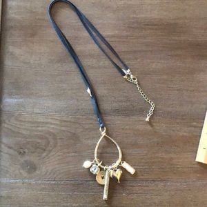 SOLD -Long charmed necklace